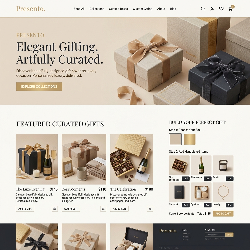 Presento Theme Mockup Preview
